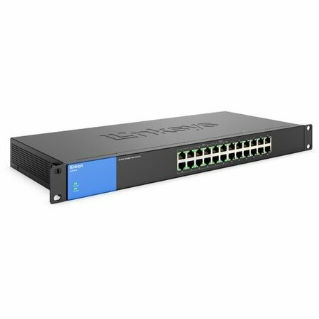 LINKSYS SWITCH, 24-PORT, POE, GIGABIT LNKLGS124P